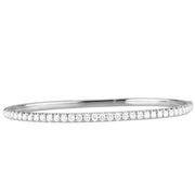 18K White Gold Diamond Bangle Bracelet
